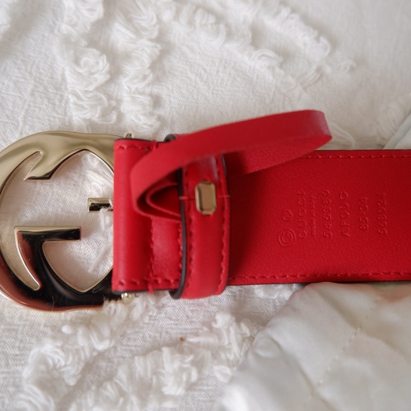 Authentic GUCCI belt w interlocking G buckle - Picture 3 of 3
